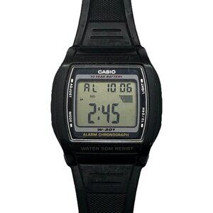 Casio Illuminator 2879 W-201 Digital Alarm Chronograph Dual Time Calendar Watch